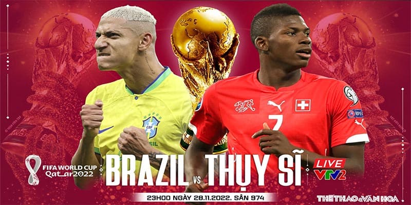 Đội tuyển Brazil thắng Thụy Sĩ giành vé vàng tại WC 2022 6 Sơ lược thống kê thông số chính trong trận Brazil gặp Thụy Sĩ